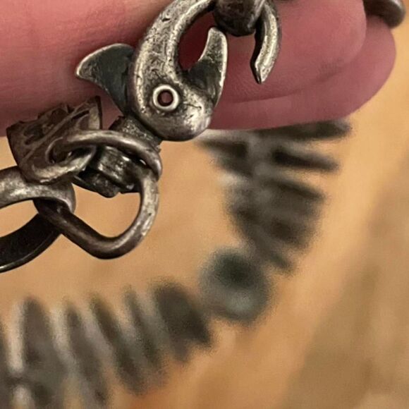 Vintage Silver Tone Metal Circle Medallion Coin Chain Belt - Picture 3 of 3